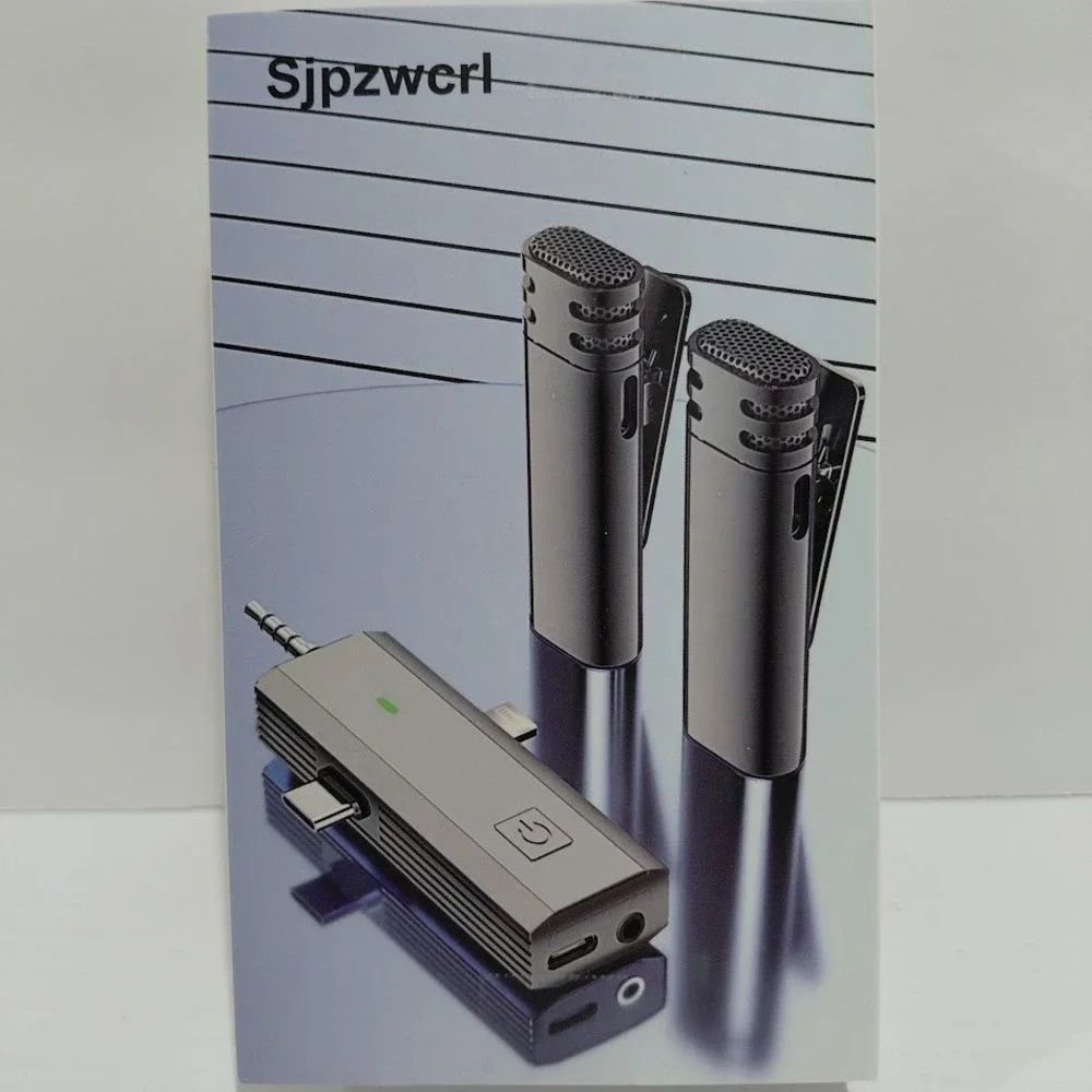 Sjpzwcrl Wireless Lavalier Microphone 3 in 1 Professional Noise Reduction